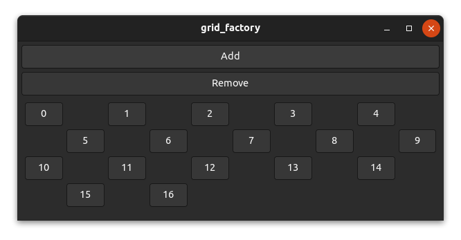 Chess grid layout screenshot